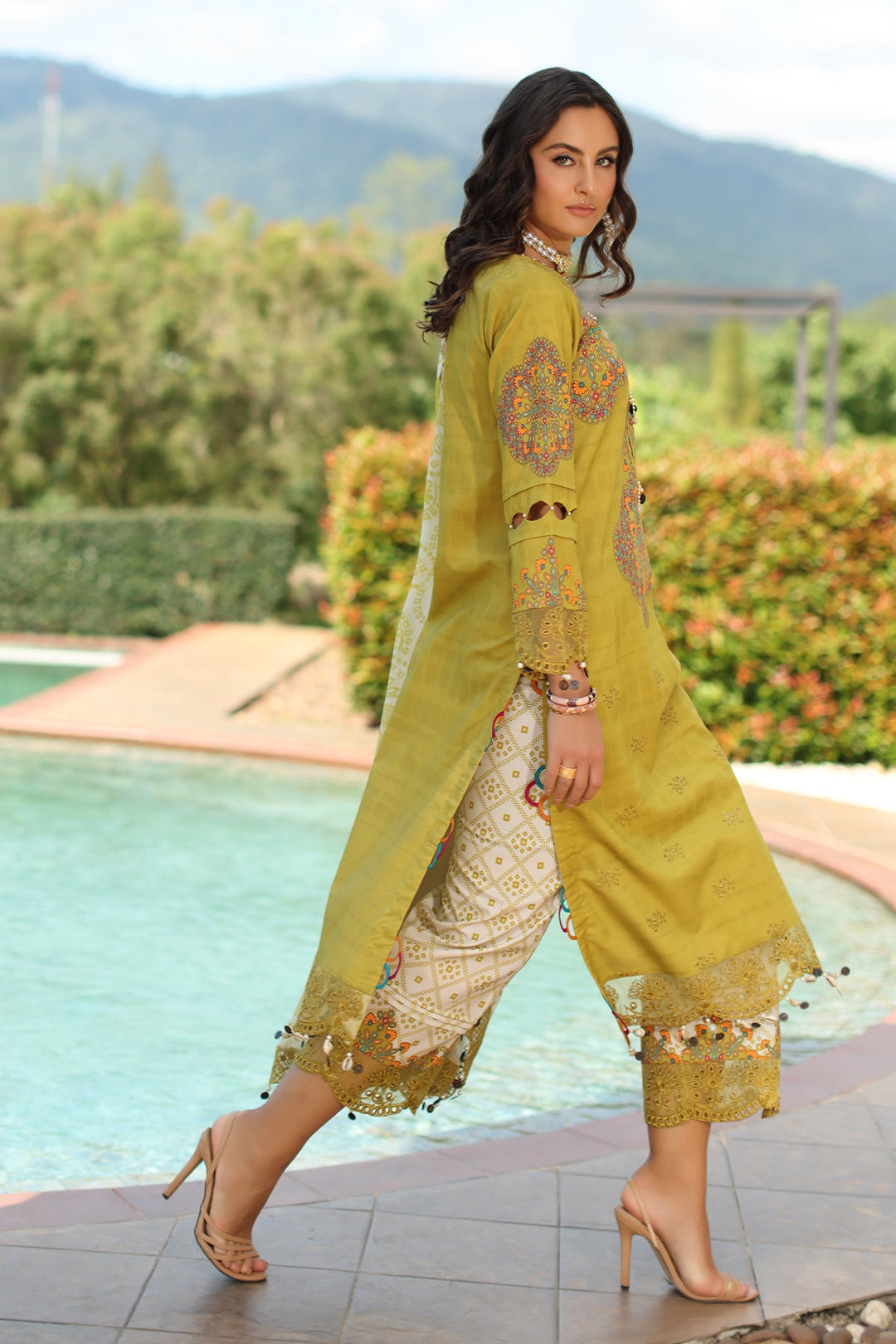 3-PC Unstitched Embroidered Lawn Collection