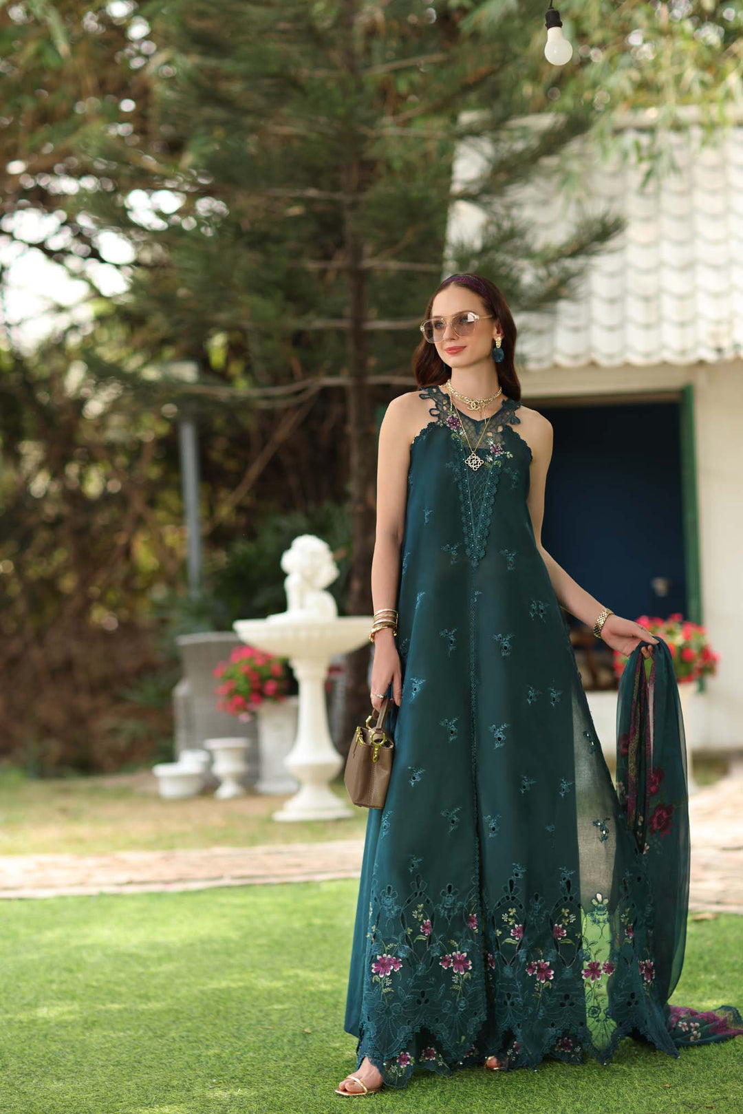 3 piece unstitched lawn embroidered suit