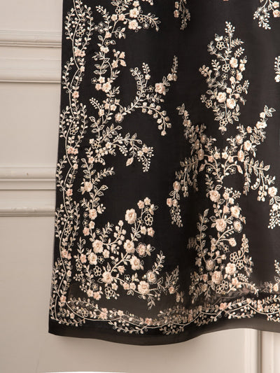 Pure Organza Embroidered Suit