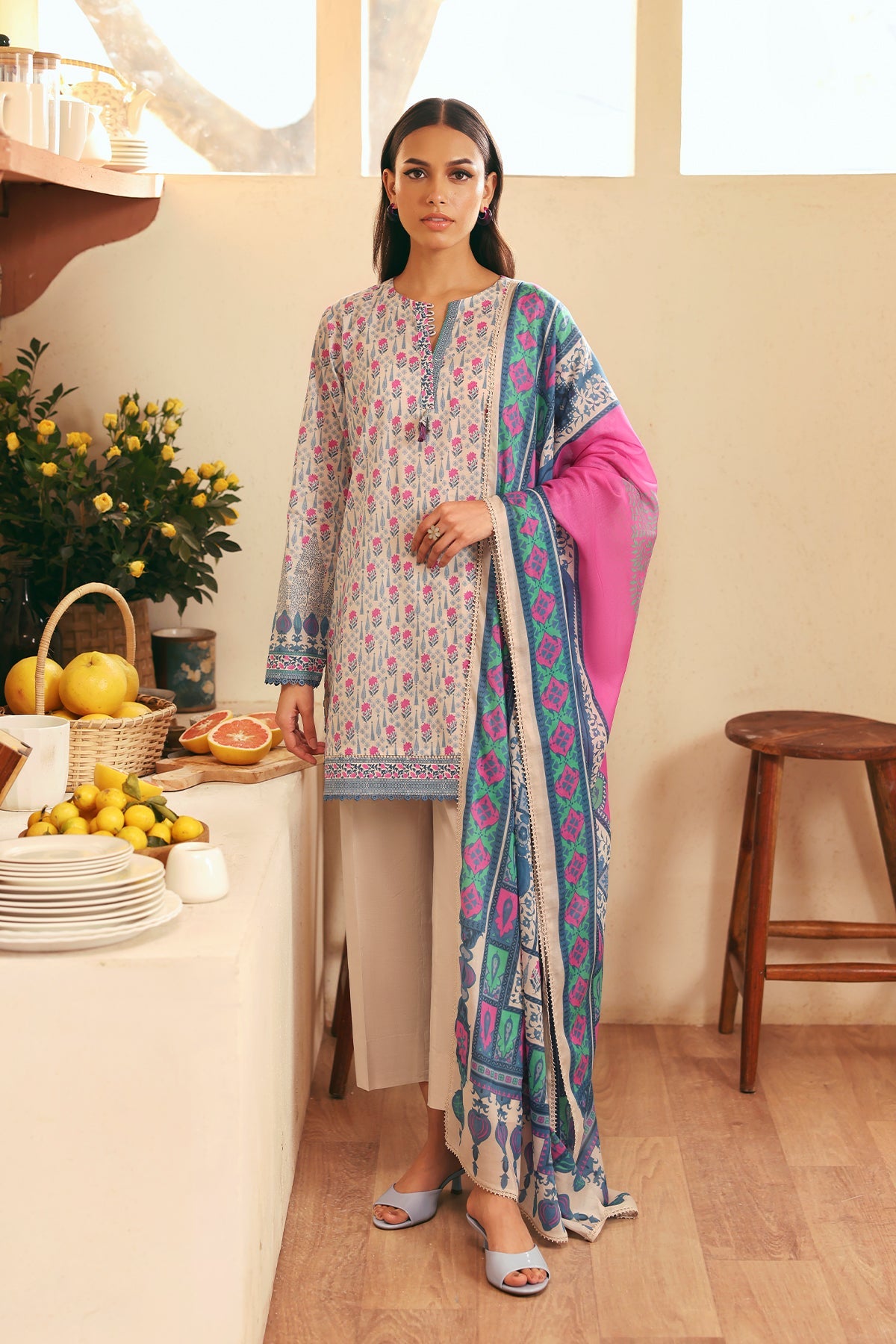 SELENE PRINTED LAWN