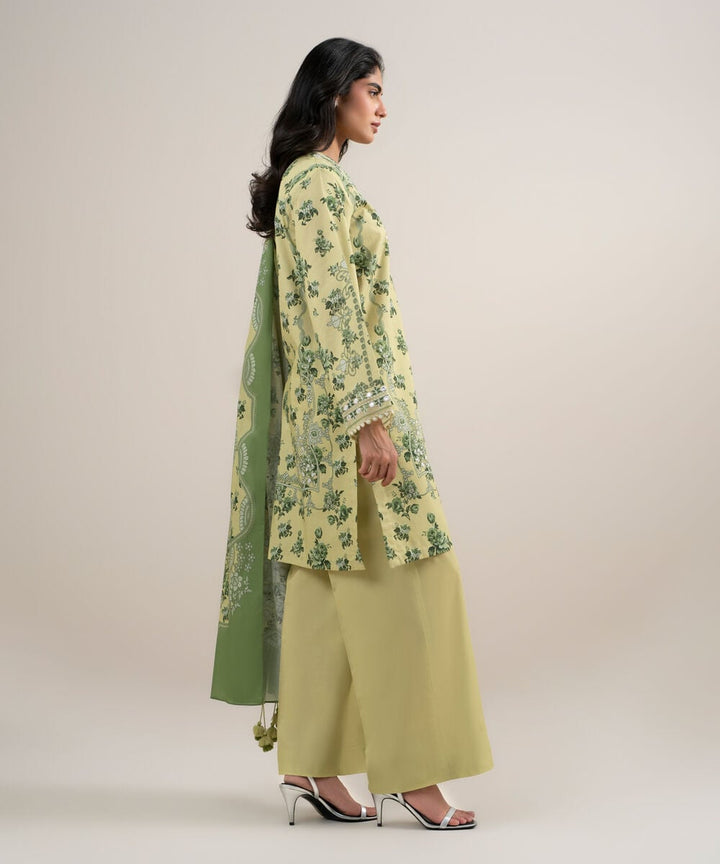 3 PIECE - EMBROIDERED LAWN SUIT