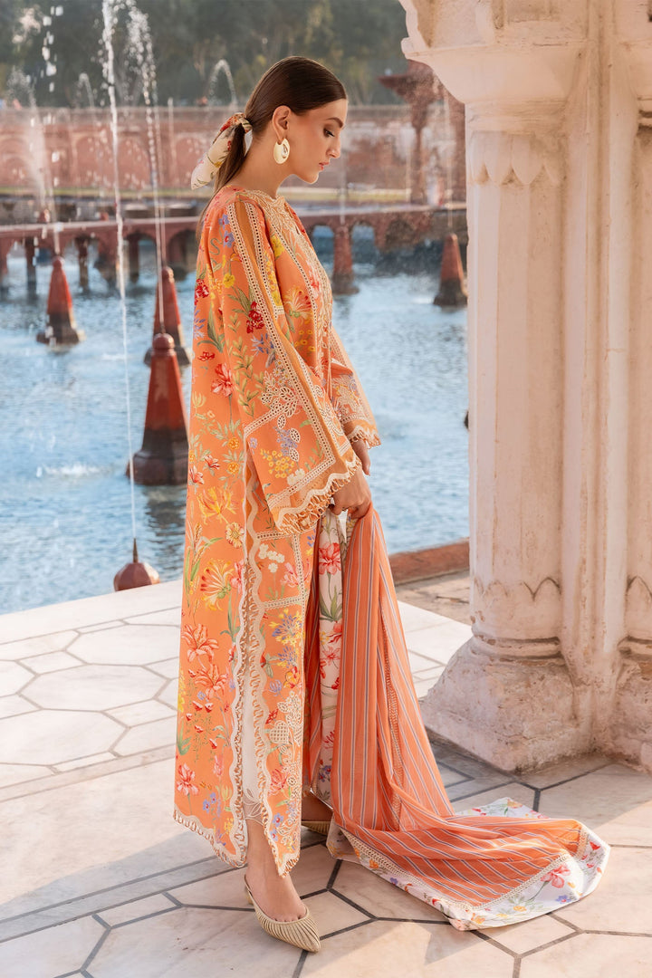 Stitched Printed &amp; Embroidered Lawn 3 Piece