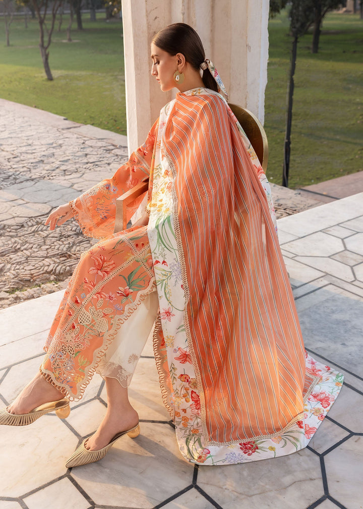 Stitched Printed &amp; Embroidered Lawn 3 Piece