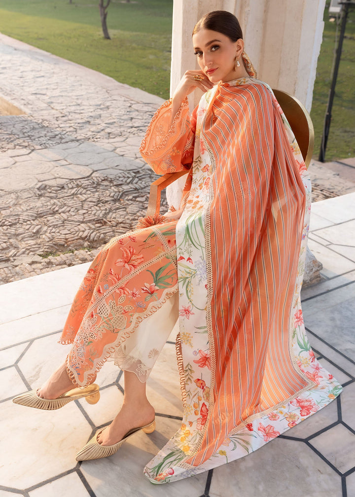 Stitched Printed &amp; Embroidered Lawn 3 Piece