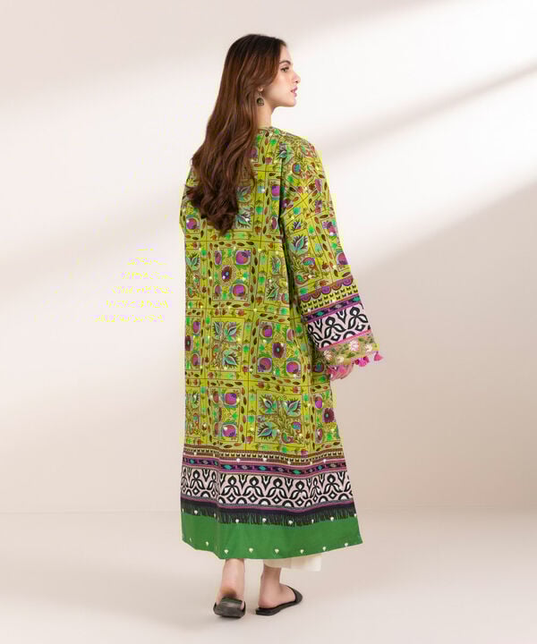 Embroidered Front-open Jacket