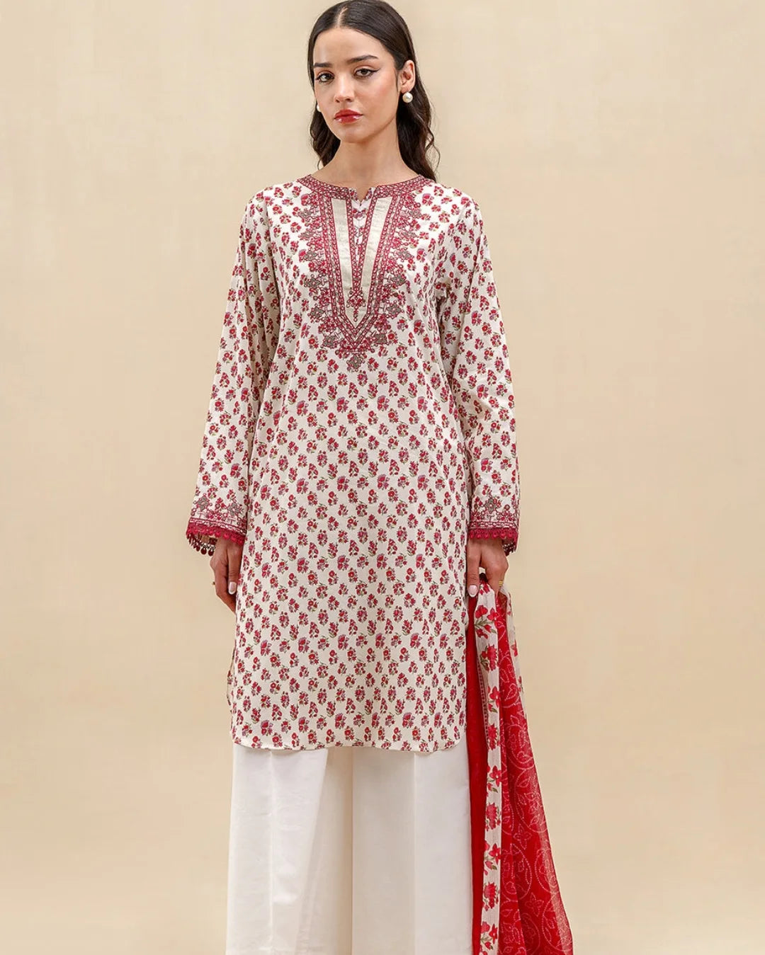 2 PIECE EMBROIDERED LAWN SUIT