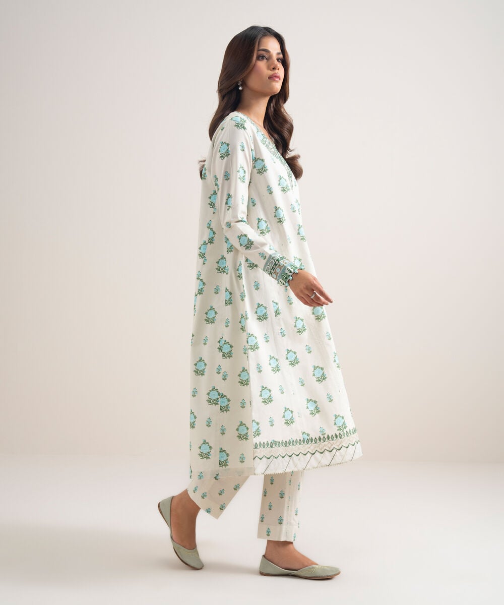 2 PIECE - EMBROIDERED LAWN SUIT