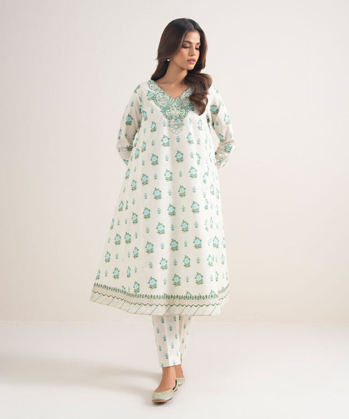 2 PIECE - EMBROIDERED LAWN SUIT