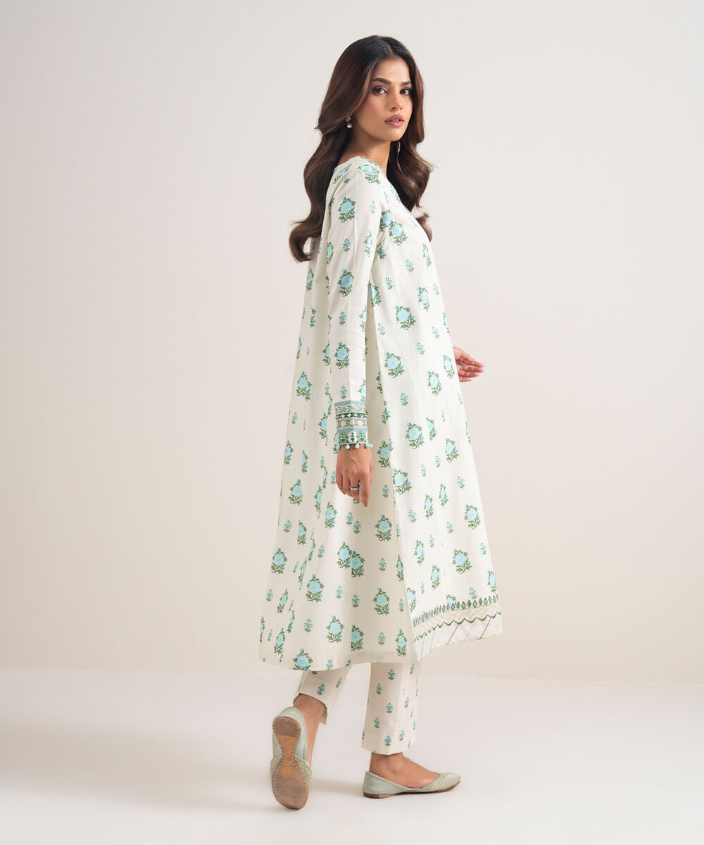 2 PIECE - EMBROIDERED LAWN SUIT