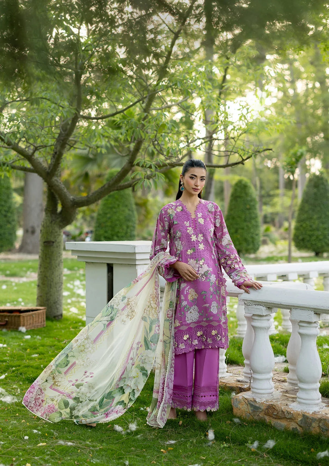 Signature Embroidered Lawn with Chiffon Collection Vol II &