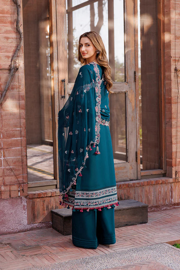 FARASHA DASTOOR EMBROIDERED LAWN || EMERALD CHARM