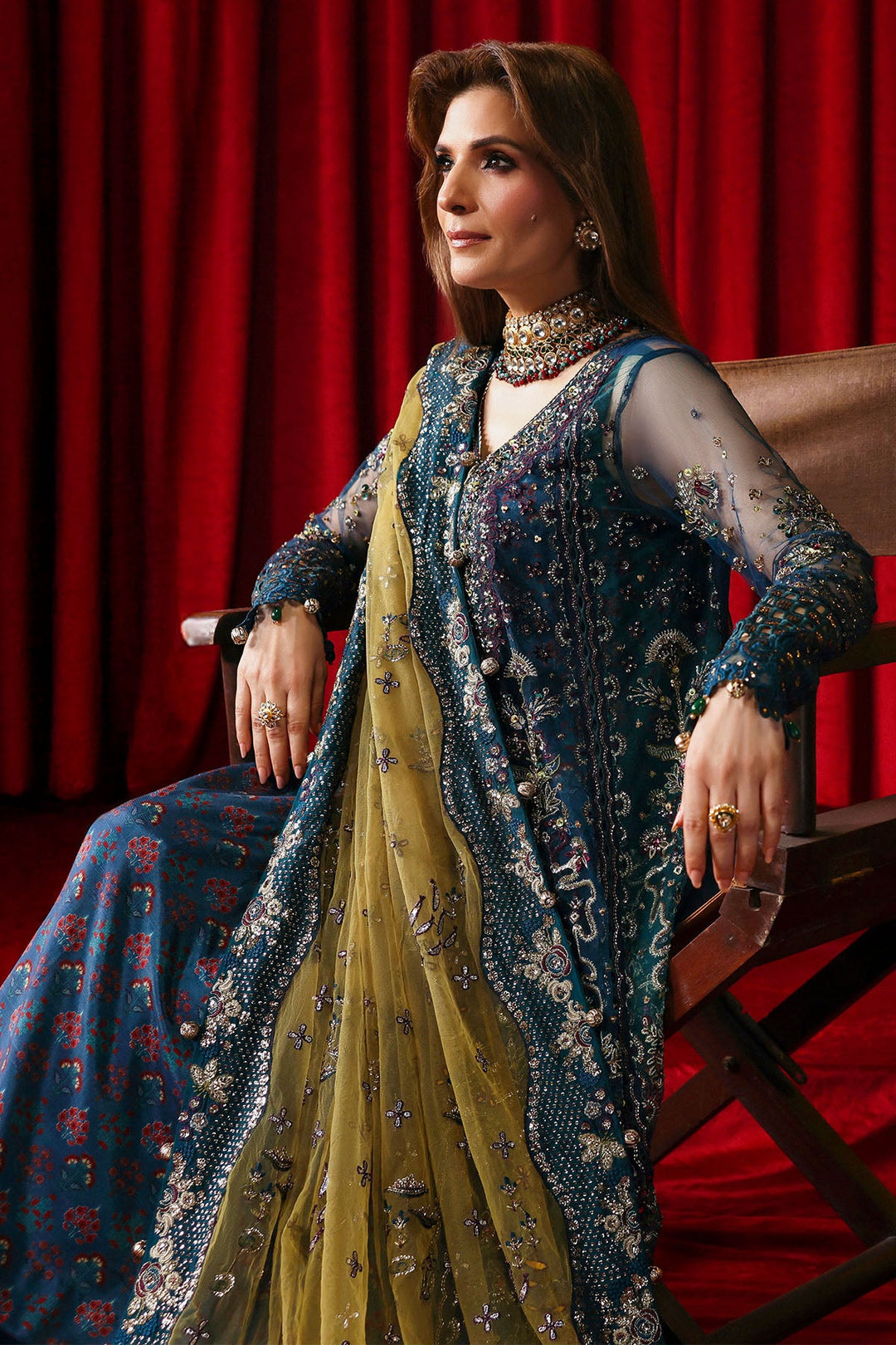 Jhoomro Unstitched Luxury Ensemble