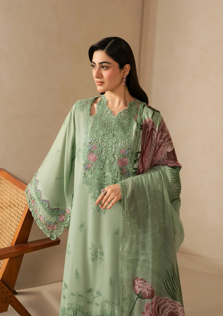 E-CRAFT - CHIKANKARI LAWN WITH CHIFFON DUPATTA &