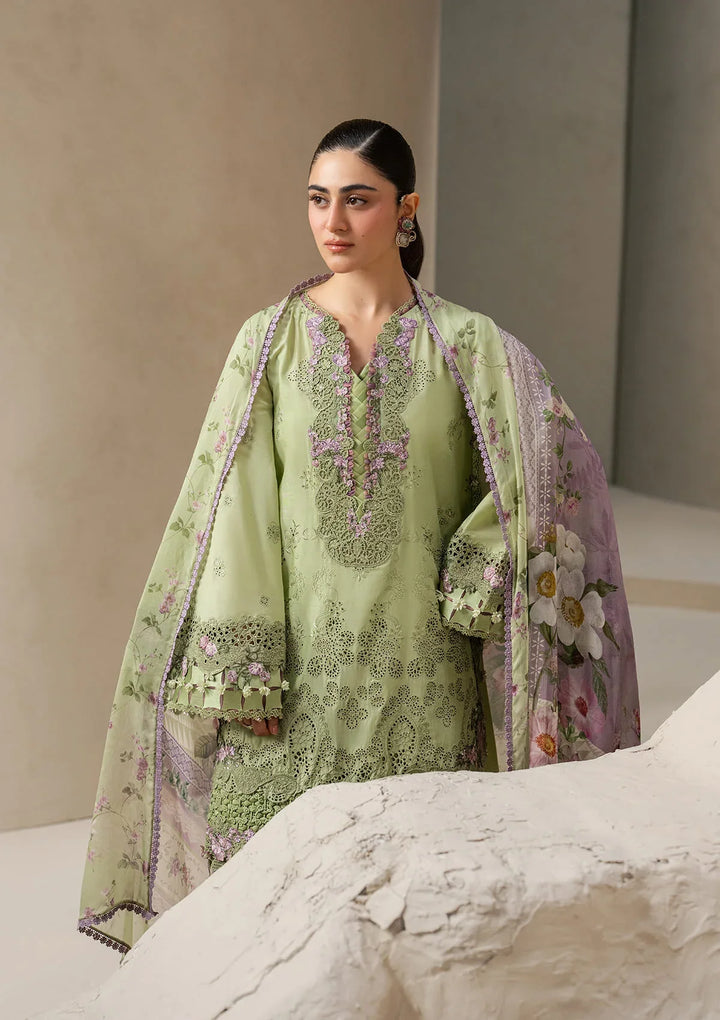 E-CRAFT - CHIKANKARI LAWN WITH CHIFFON DUPATTA &