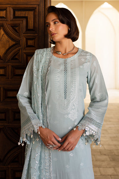 EMBROIDERED JACQUARD LAWN