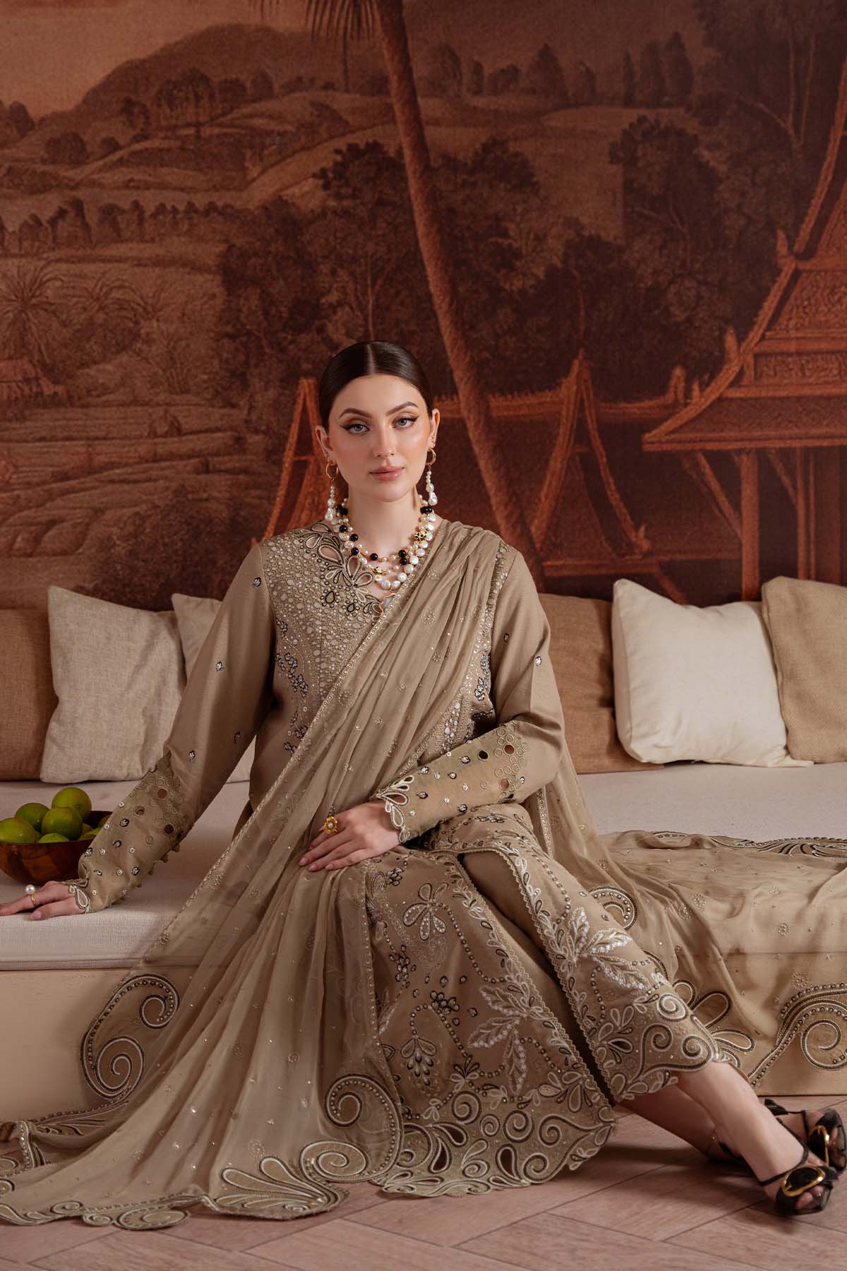 Embroidered Karandi 3 pc
