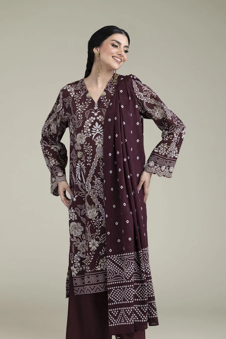 Embroidered | Cambric Fabrics 3 Piece
