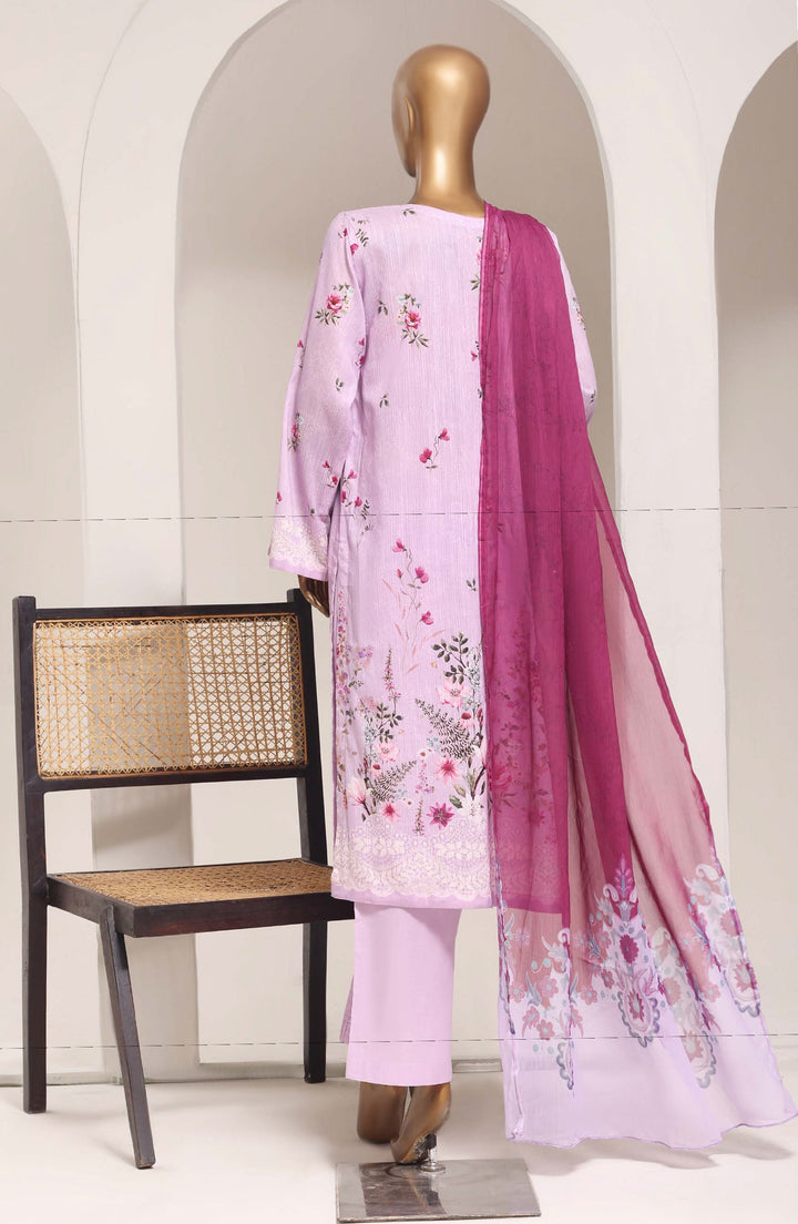 Printed Lawn Stitched 3 Piece Suit