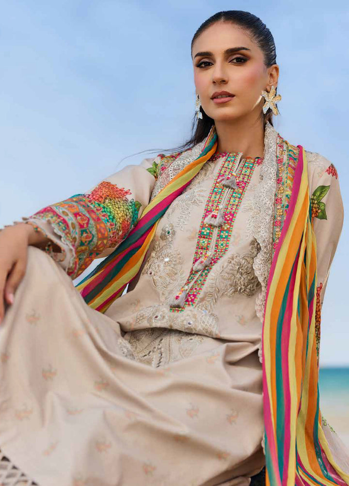 Embroidered Lawn 3 Piece Suit