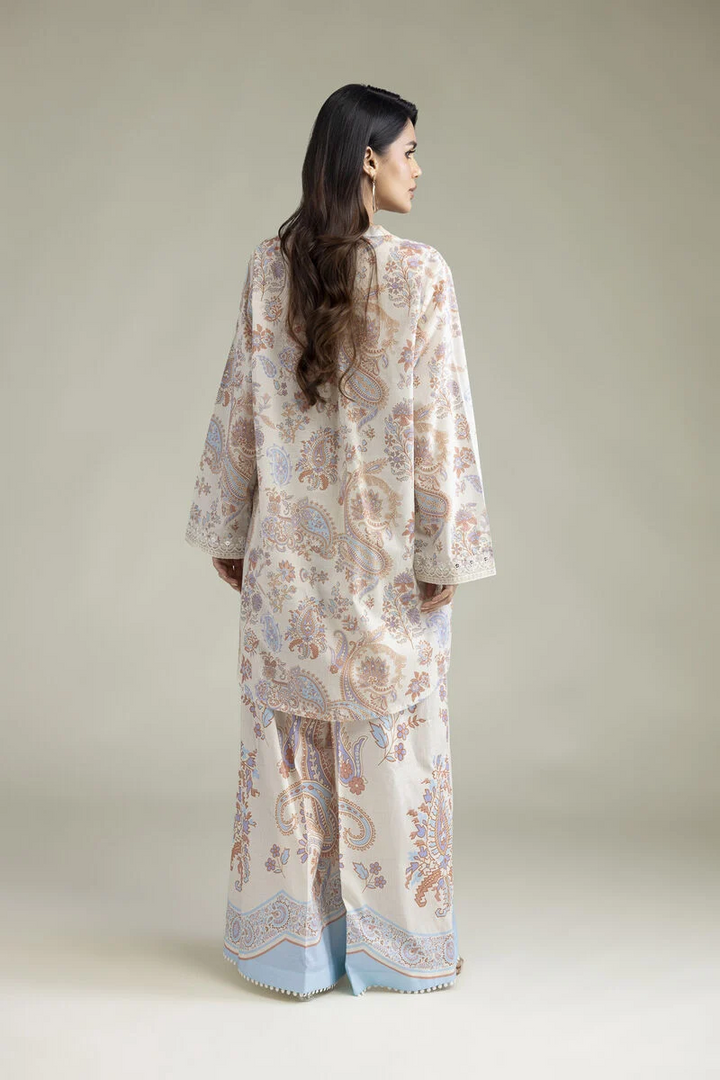 Embroidered | Cambric 2-Piece Tailored Set
