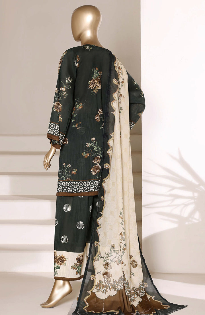 Printed Lawn Stitched 3 Piece Suit