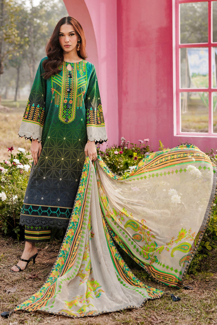 3-PC Unstitched Embroidered Lawn Collection