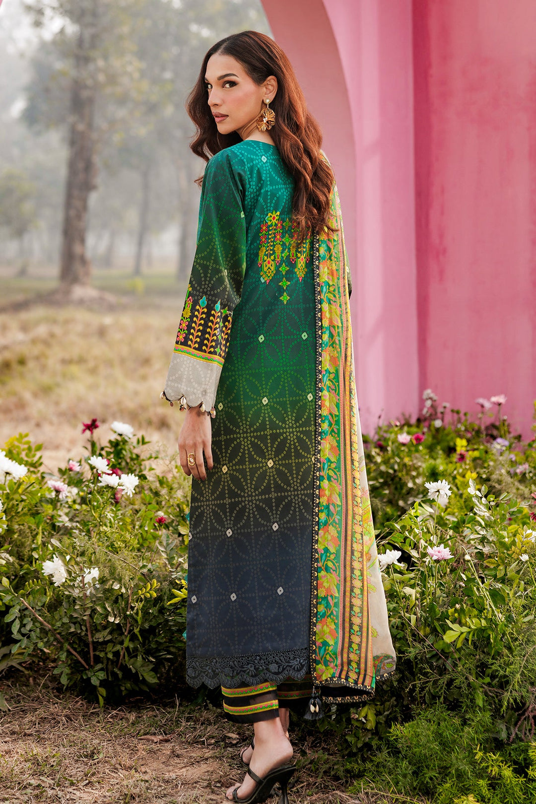 3-PC Unstitched Embroidered Lawn Collection