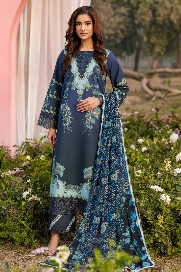 3-PC Unstitched Embroidered Lawn Collection