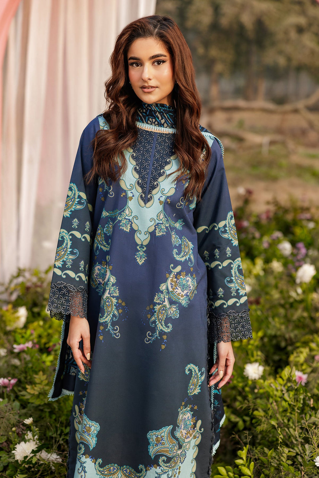 3-PC Unstitched Embroidered Lawn Collection