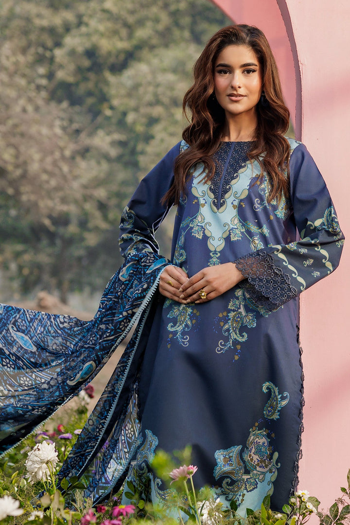 3-PC Unstitched Embroidered Lawn Collection