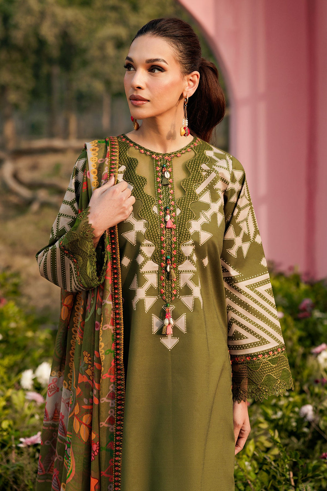 3-PC Unstitched Embroidered Lawn Collection