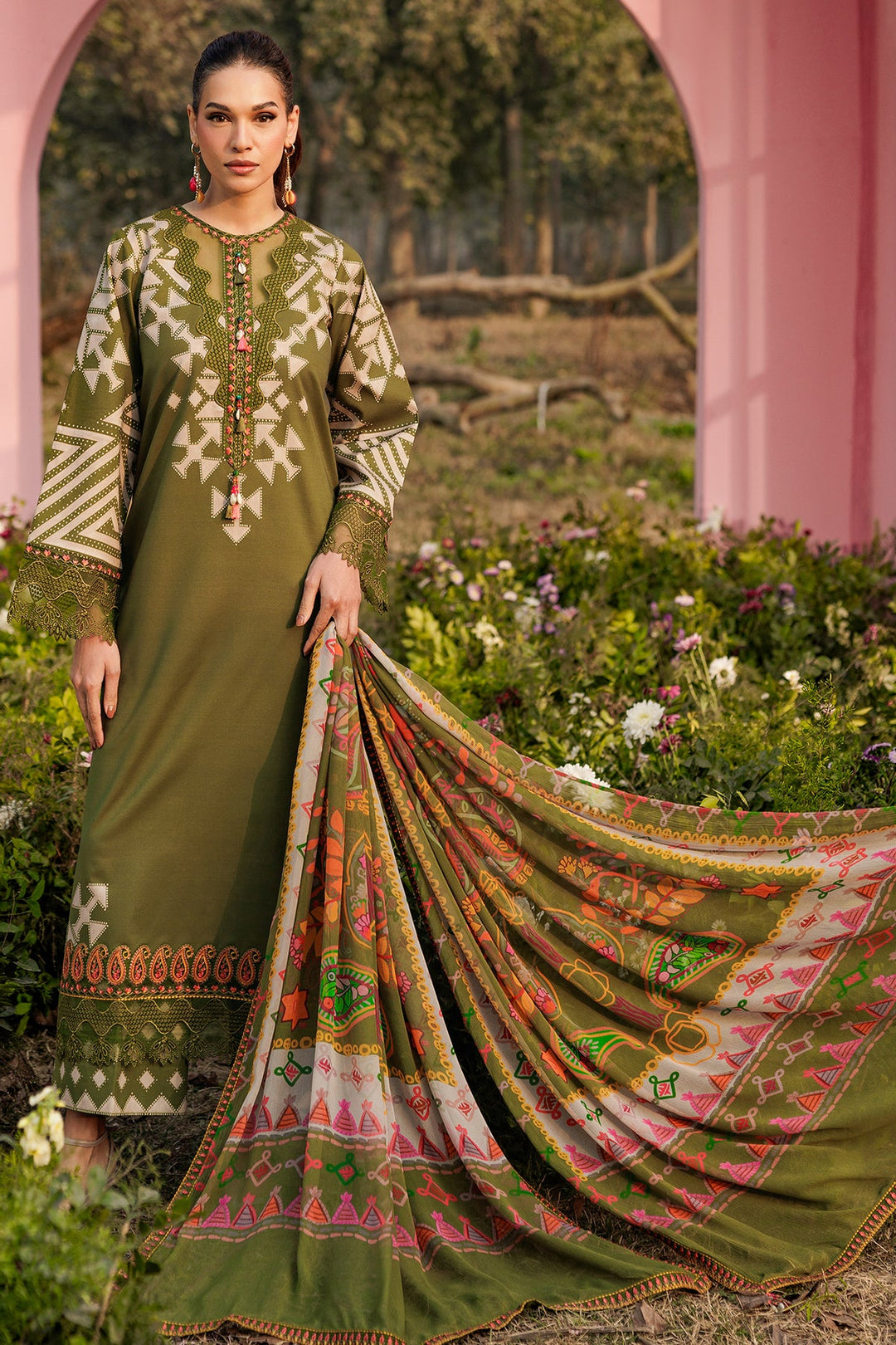 3-PC Unstitched Embroidered Lawn Collection