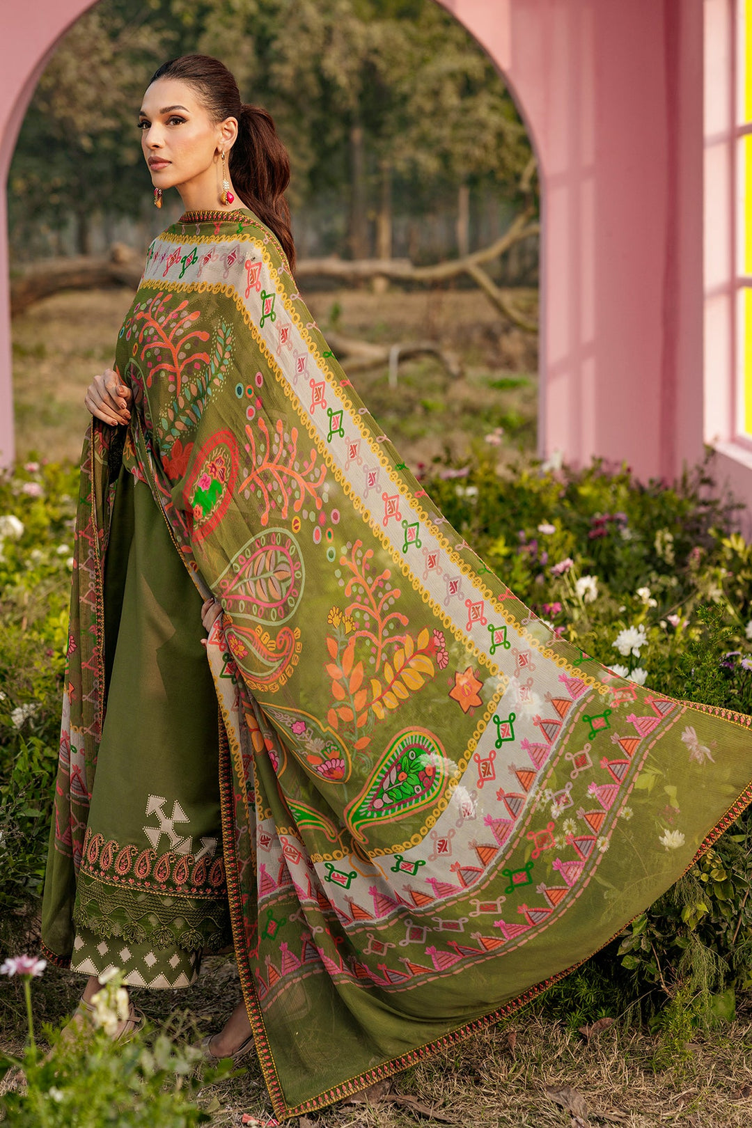 3-PC Unstitched Embroidered Lawn Collection