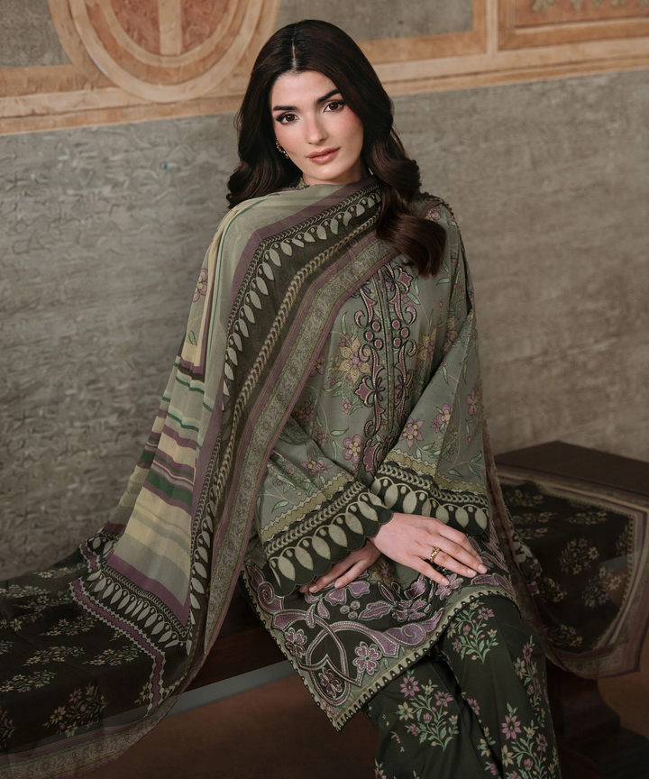 3 Piece - Embroidered Lawn Suit