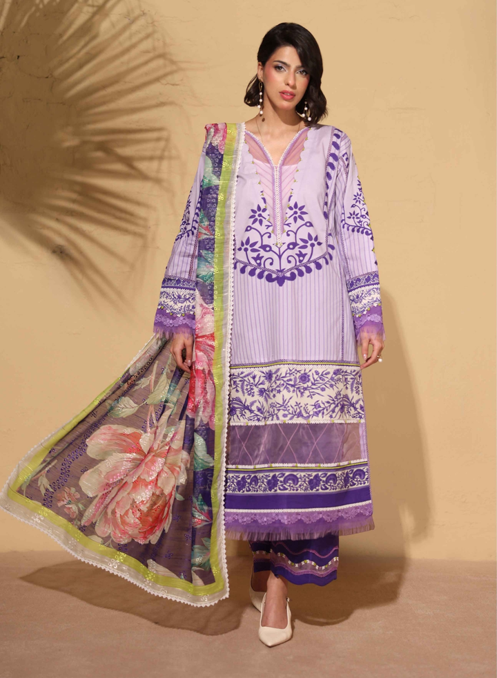 signora  Printed Embroidered Lawn