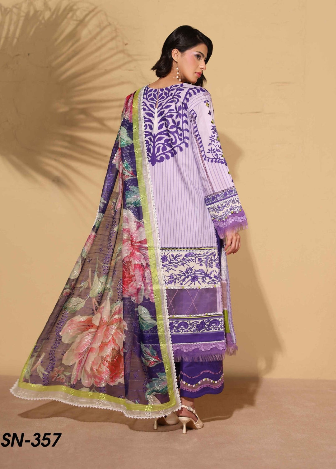 signora  Printed Embroidered Lawn