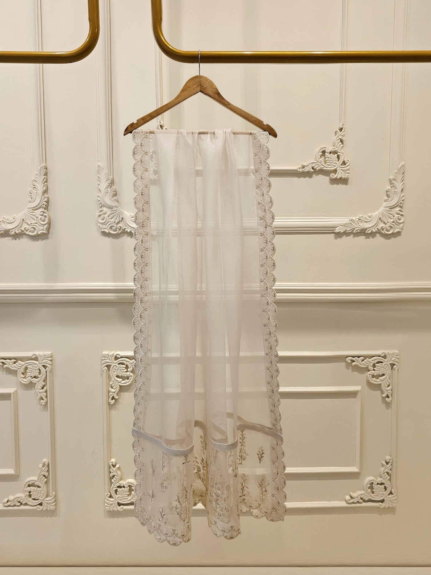 3 Piece - Pure Organza Embroidered Suit
