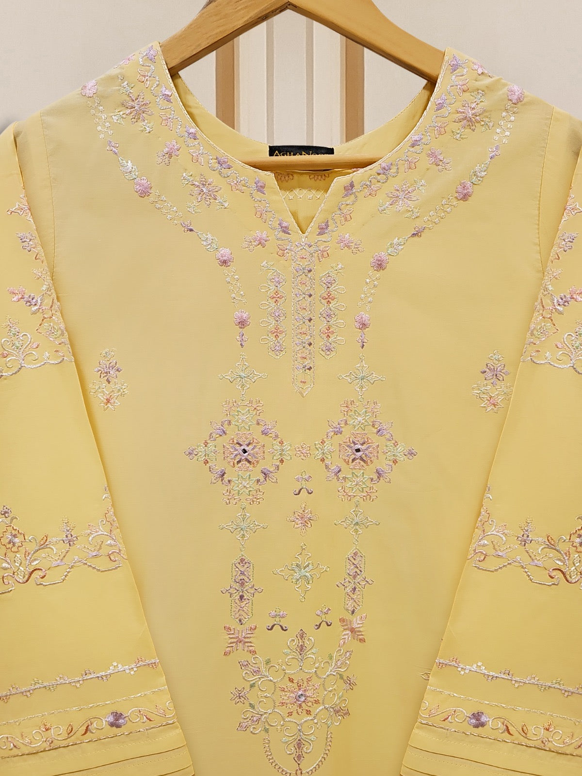 2 Piece - Embroidered Cambric Suit