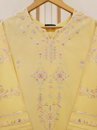 2 Piece - Embroidered Cambric Suit
