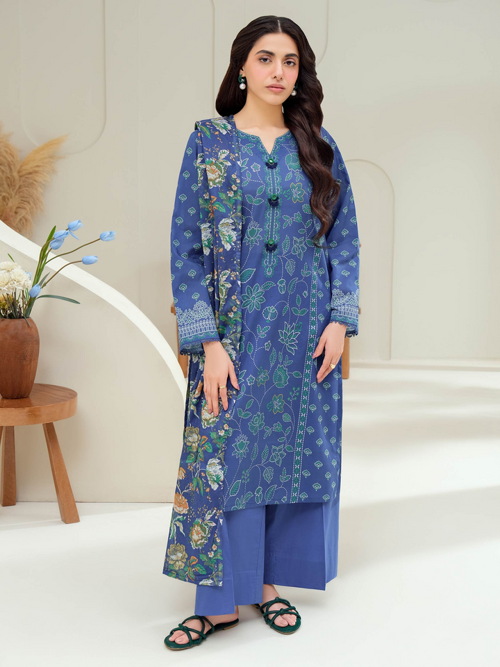 3 Piece Lawn Suit-Printed (Unstitched)