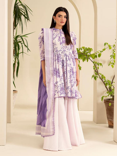 SUHA 3-Piece Unstitched Digital Printed Lawn Suit
