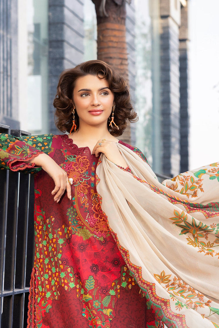 3-PC Unstitched Embroidered Lawn Collection