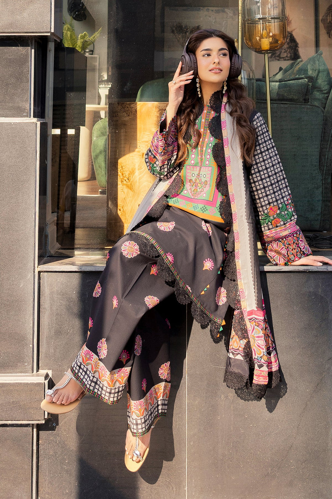 3-PC Unstitched Embroidered Lawn Collection
