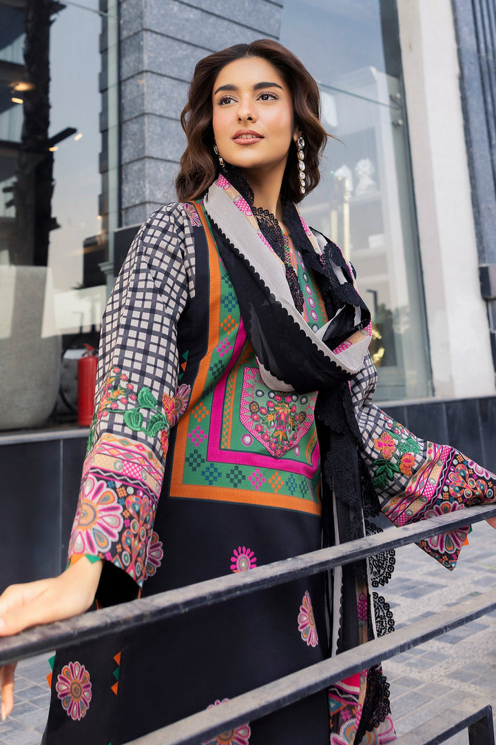 3-PC Unstitched Embroidered Lawn Collection