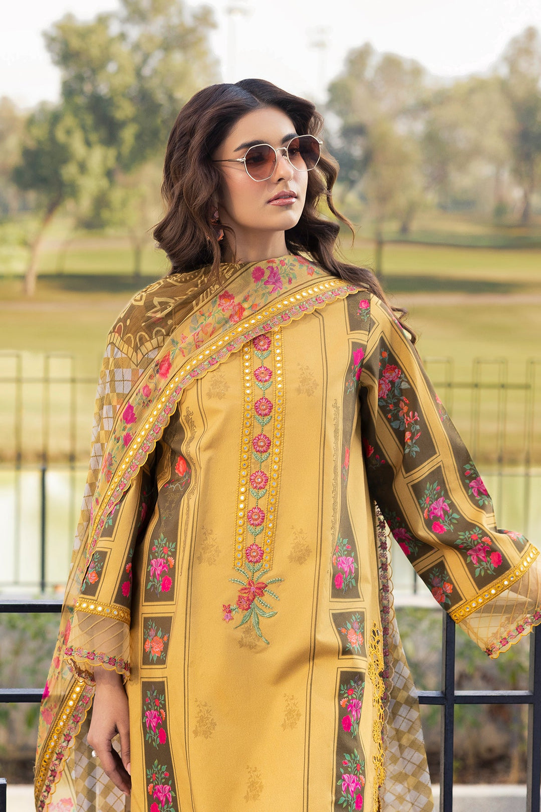 3-PC Unstitched Embroidered Lawn Collection