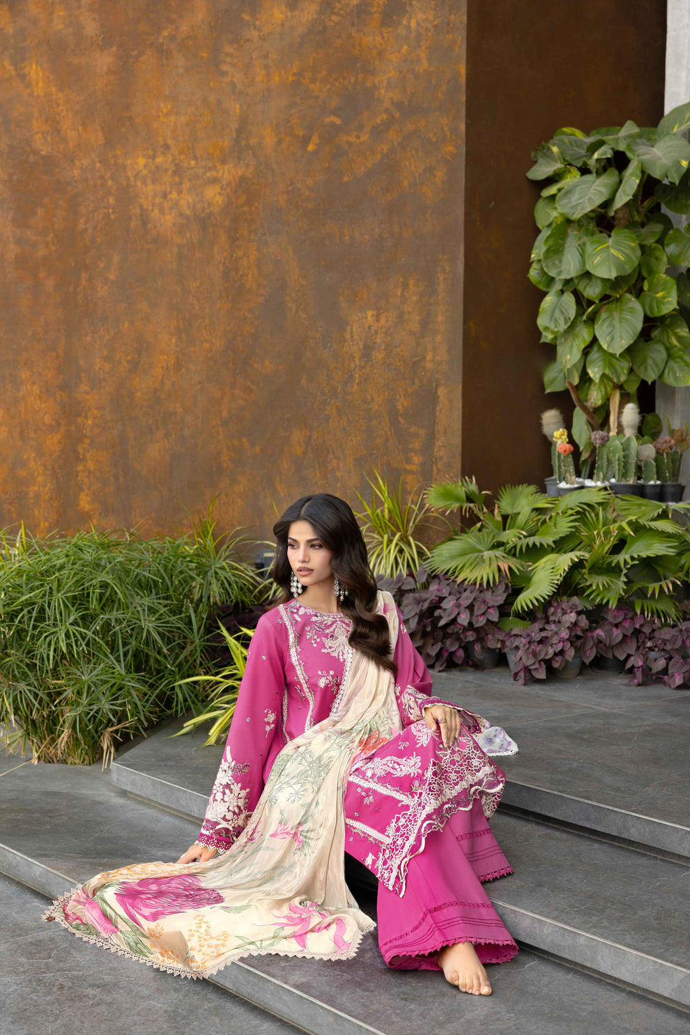 Embroidered 3-Piece Lawn Suit