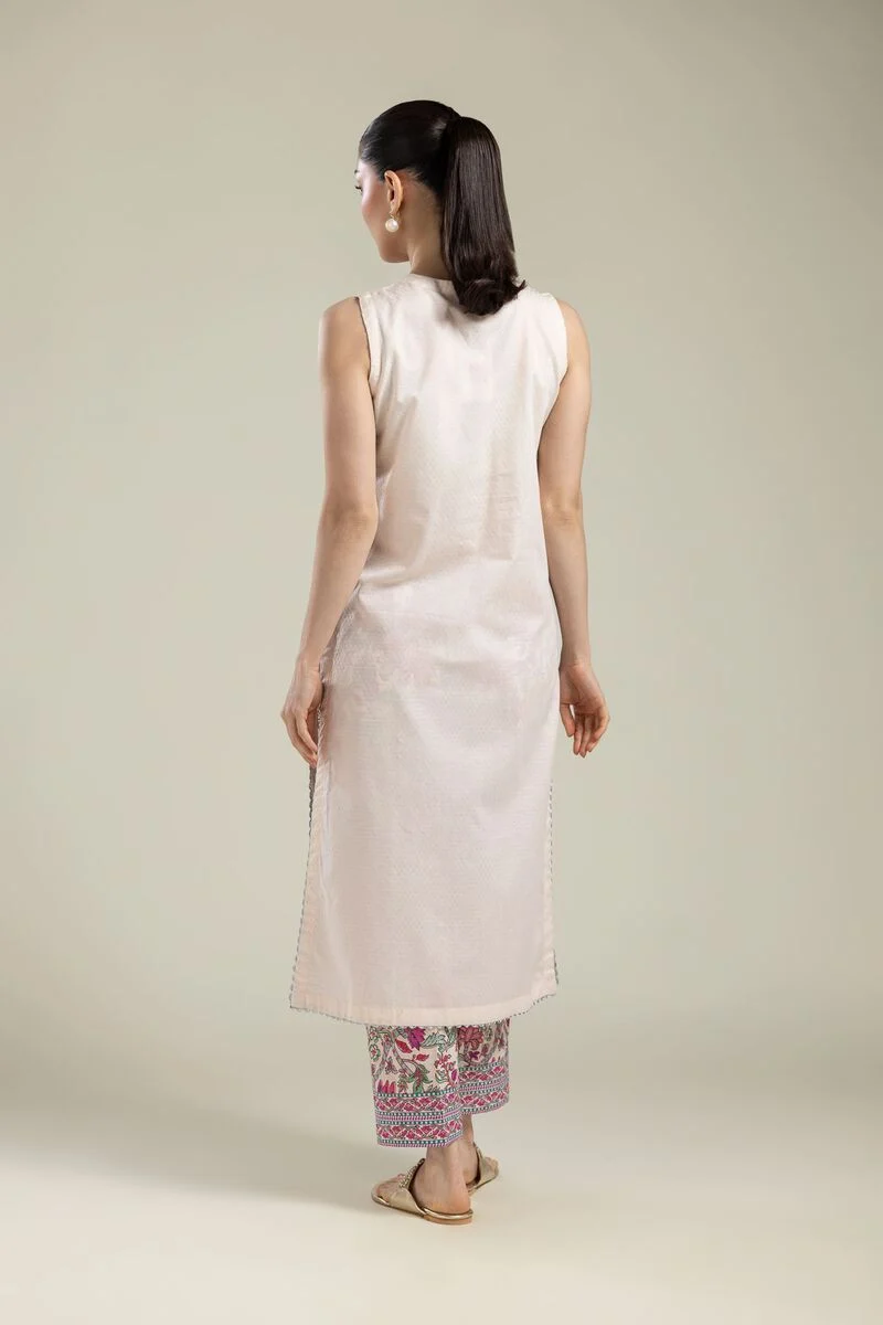Embroidered | Cotton Dobby Cotton Floral Kurta