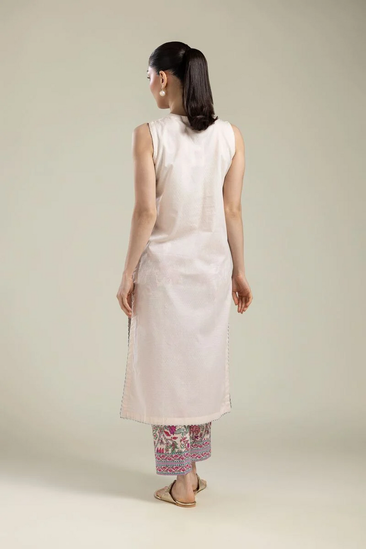 Embroidered | Cotton Dobby Cotton Floral Kurta