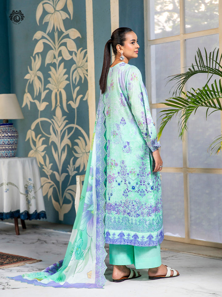 MAHAJAL  Unstitched Lawn 3  pc