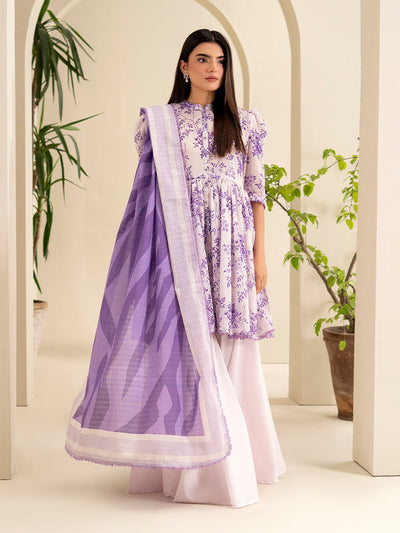 SUHA 3-Piece Unstitched Digital Printed Lawn Suit
